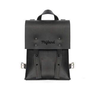 Mifland Bedford Bag Backpack in Black Leather